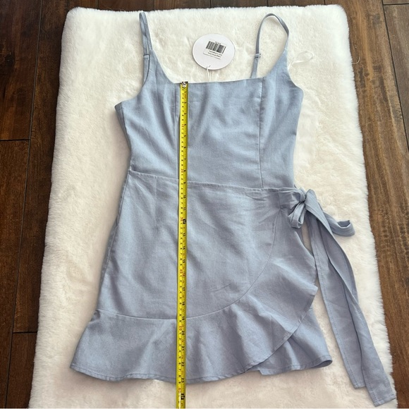 Princess Polly Cottage Hill Mini Dress Size 4 Baby Blue NWT - Picture 16 of 16
